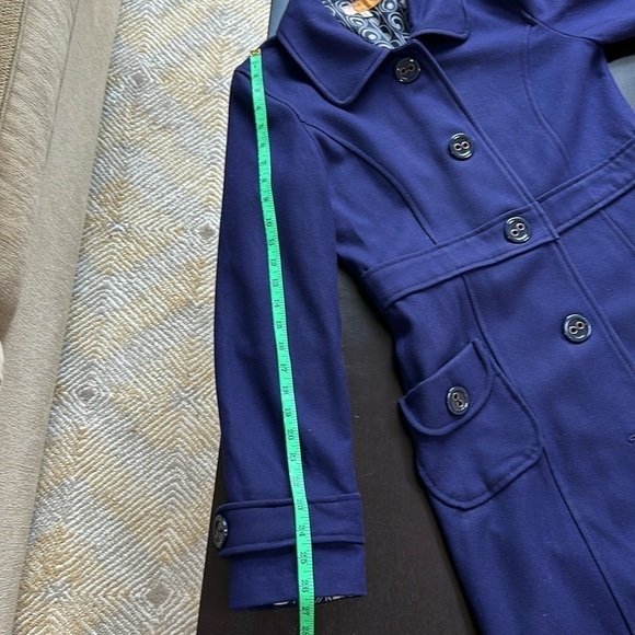 Vintage Anthropologie Tulle brand wool blend Peacoat SZ S-L - Picture 11 of 11